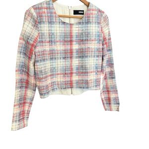 NICHOLAS (Revolve) Sz 4 mint condition silk size 4 Pink and Blue Cropped